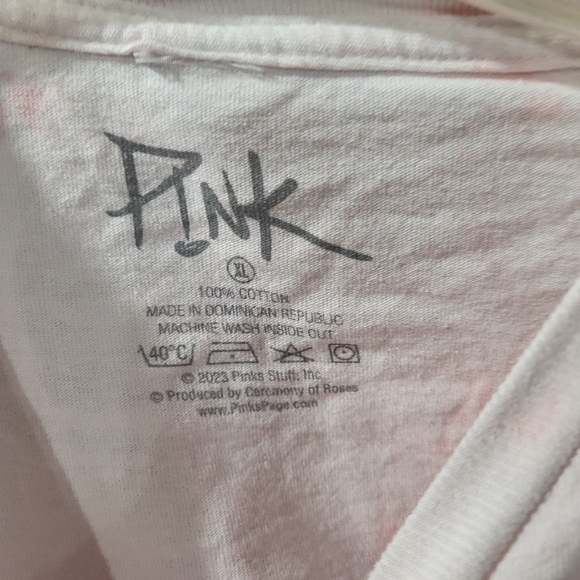 Pink Summer Carnival Tour 2023 Tie Dye Mens Shirt Size XL - Picture 5 of 6